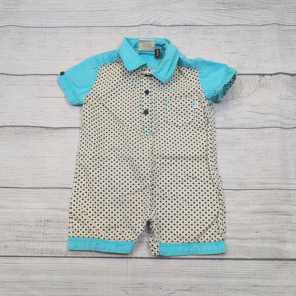 3/6m Fore!! Axel & Hudson Polo Romper - Picture 1 of 6